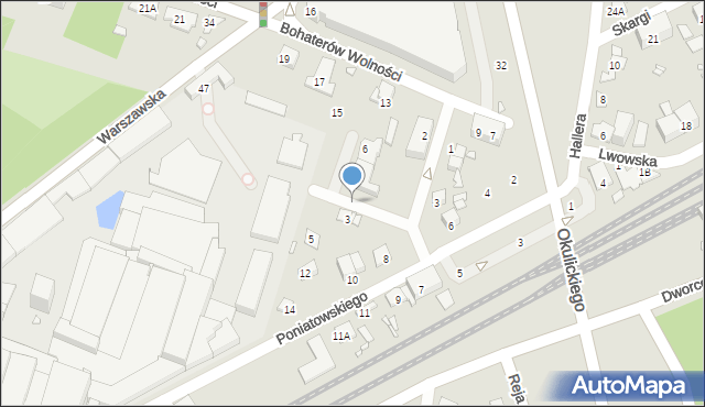 Piastów, Kilińskiego Jana, płk., 4a, mapa Piastów