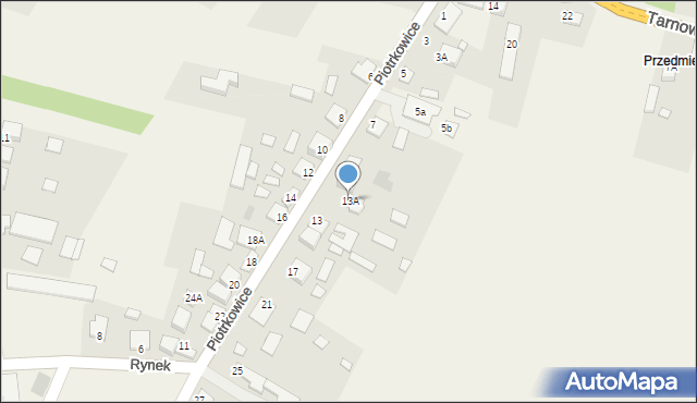 Piotrkowice, Kielecka, 13A, mapa Piotrkowice