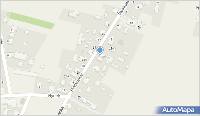 Piotrkowice, Kielecka, 15, mapa Piotrkowice