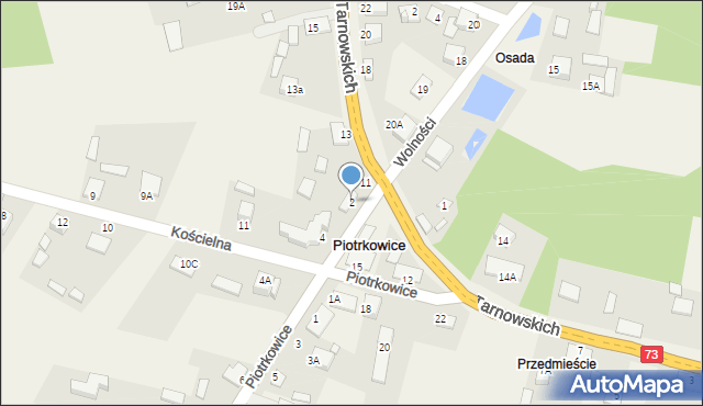 Piotrkowice, Kielecka, 2, mapa Piotrkowice