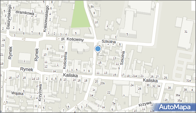 Pleszew, Kilińskiego Jana, płk., 14, mapa Pleszew