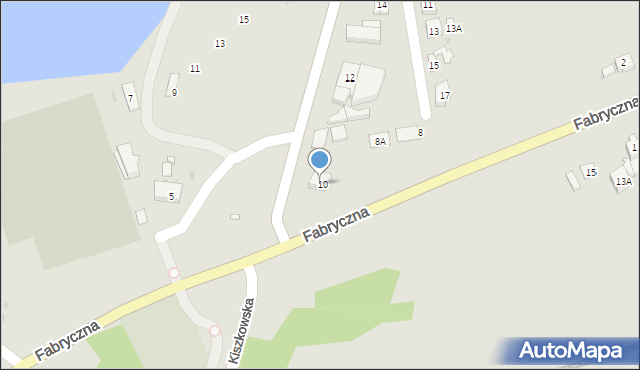 Pobiedziska, Kiszkowska, 10a, mapa Pobiedziska