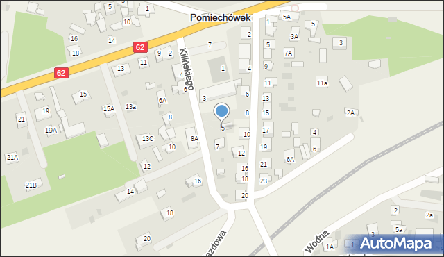 Pomiechówek, Kilińskiego Jana, płk., 5, mapa Pomiechówek