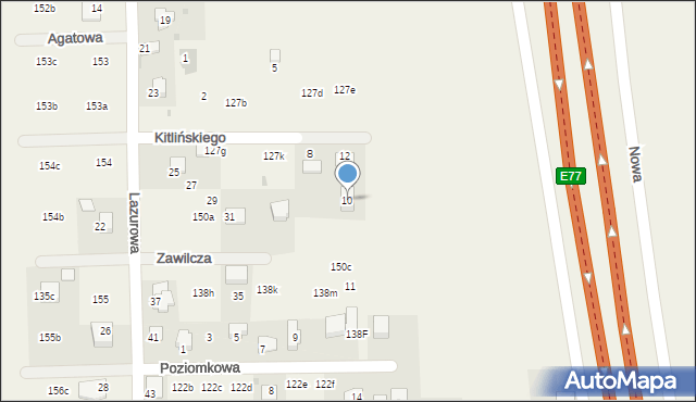 Poskwitów, Kitlińskiego Władysława, 10, mapa Poskwitów
