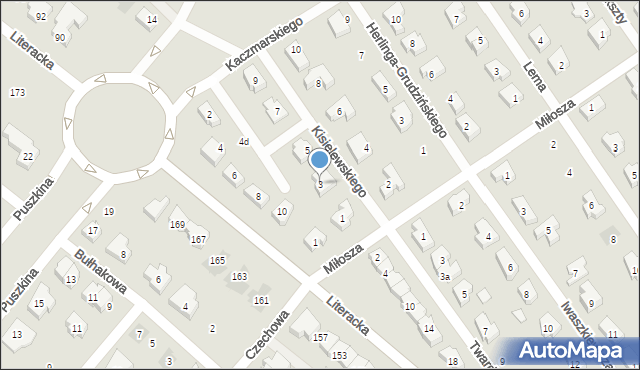 Poznań, Kisielewskiego-Kisiela Stefana, 3, mapa Poznania
