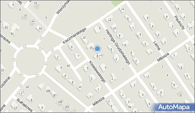Poznań, Kisielewskiego-Kisiela Stefana, 6, mapa Poznania