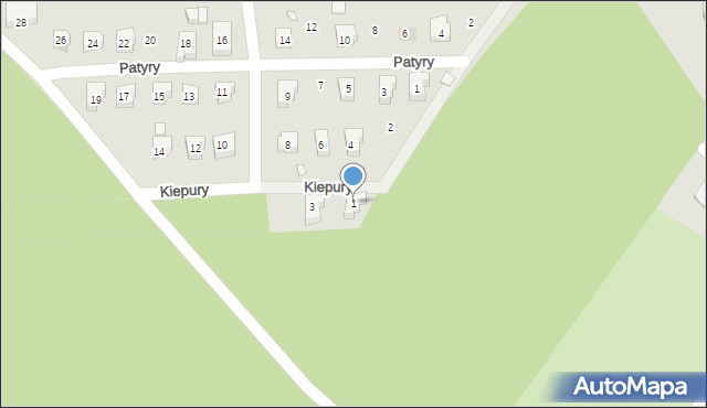 Prabuty, Kiepury Jana, 1, mapa Prabuty