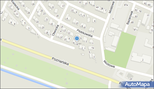 Pruszków, Kielecka, 4, mapa Pruszków