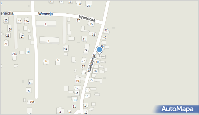 Przecław, Kilińskiego Jana, płk., 32, mapa Przecław