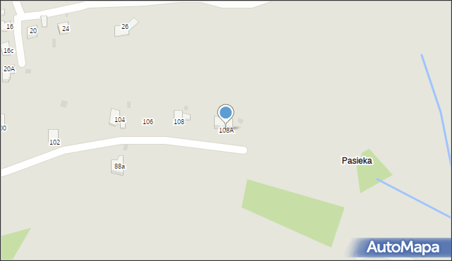 Rabka-Zdrój, Kilińskiego Jana, płk., 108A, mapa Rabka-Zdrój