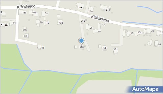 Rabka-Zdrój, Kilińskiego Jana, płk., 36a, mapa Rabka-Zdrój
