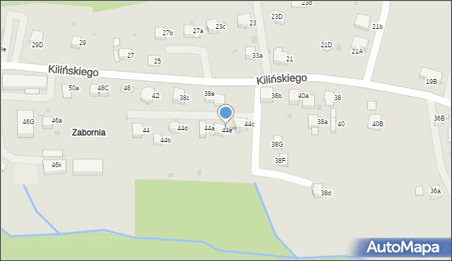 Rabka-Zdrój, Kilińskiego Jana, płk., 44e, mapa Rabka-Zdrój