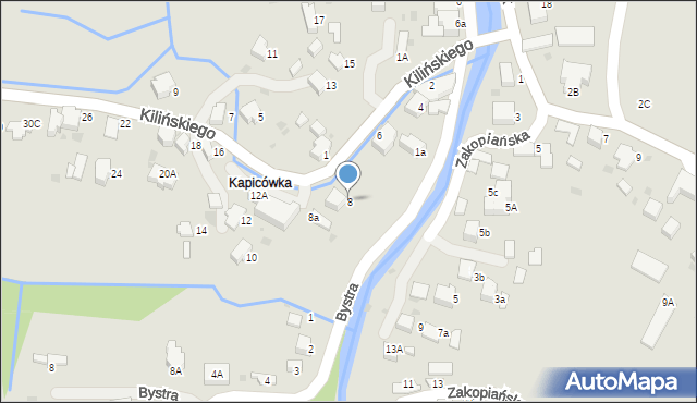 Rabka-Zdrój, Kilińskiego Jana, płk., 8, mapa Rabka-Zdrój