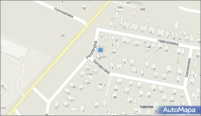 Radom, Kielecka, 97, mapa Radomia