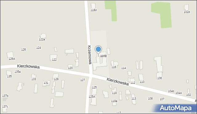 Radom, Kierzkowska, 118, mapa Radomia