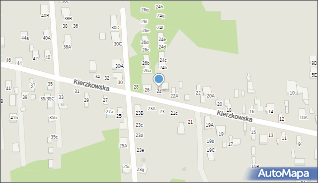 Radom, Kierzkowska, 24, mapa Radomia