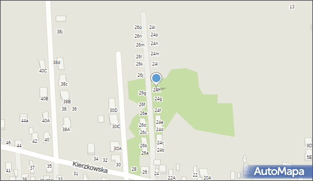 Radom, Kierzkowska, 24h, mapa Radomia