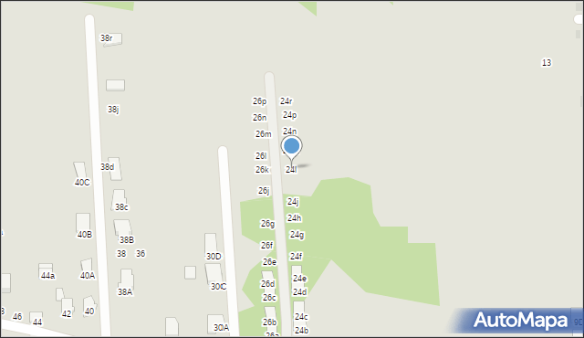 Radom, Kierzkowska, 24l, mapa Radomia