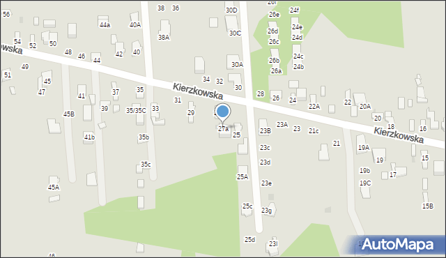 Radom, Kierzkowska, 27a, mapa Radomia