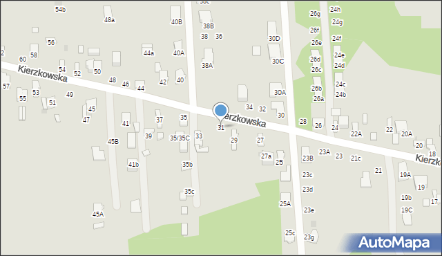 Radom, Kierzkowska, 31, mapa Radomia