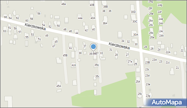 Radom, Kierzkowska, 35/35C, mapa Radomia