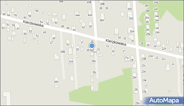 Radom, Kierzkowska, 35a, mapa Radomia