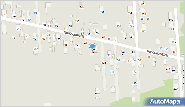 Radom, Kierzkowska, 47, mapa Radomia