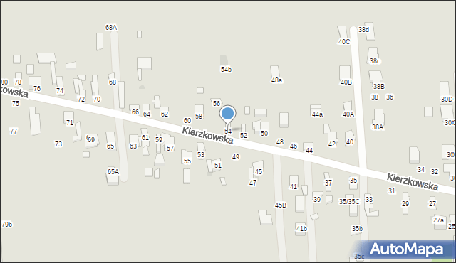 Radom, Kierzkowska, 54, mapa Radomia