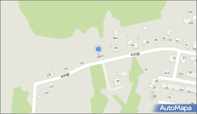 Ruda Śląska, Kingi, 100, mapa Rudy Śląskiej