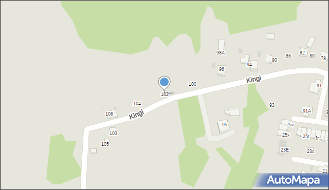 Ruda Śląska, Kingi, 102, mapa Rudy Śląskiej