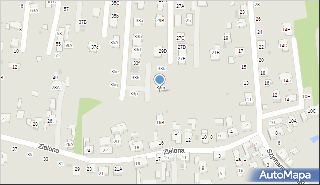 Ruda Śląska, Kingi, 33n, mapa Rudy Śląskiej