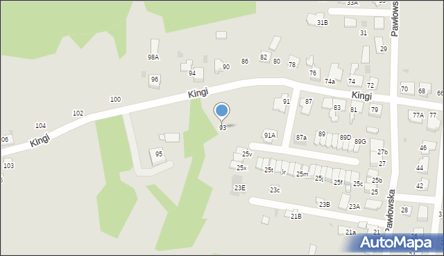 Ruda Śląska, Kingi, 93, mapa Rudy Śląskiej