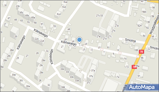 Rybnik, Kilińskiego Jana, płk., 12, mapa Rybnika
