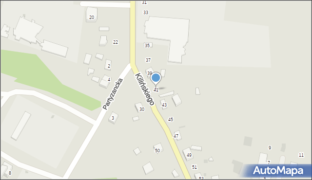 Rzepin, Kilińskiego Jana, płk., 41, mapa Rzepin