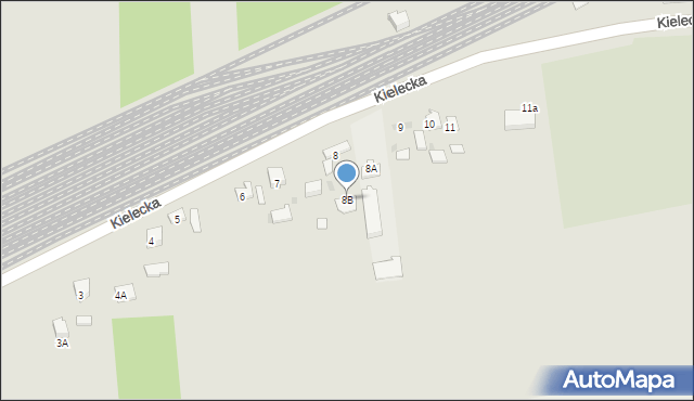 Sędziszów, Kielecka, 8B, mapa Sędziszów