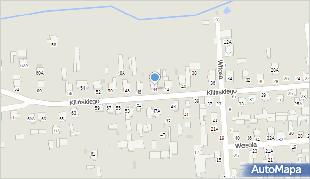 Siemiatycze, Kilińskiego Jana, płk., 44, mapa Siemiatycze