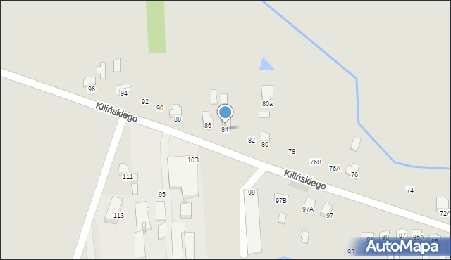 Siemiatycze, Kilińskiego Jana, płk., 84, mapa Siemiatycze