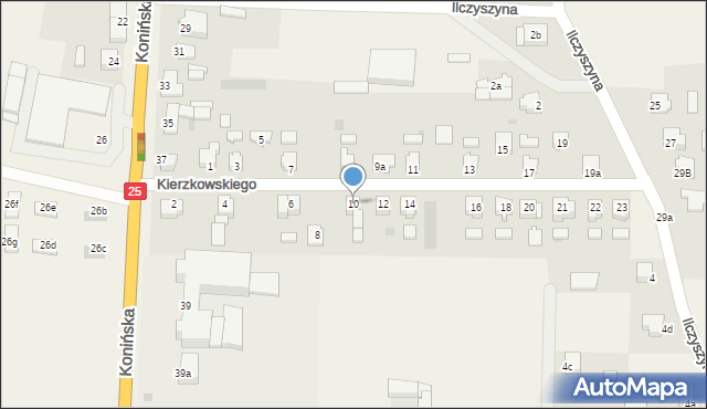 Skulsk, Kierzkowskiego Michała, 10, mapa Skulsk