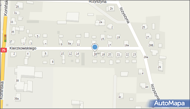 Skulsk, Kierzkowskiego Michała, 16, mapa Skulsk