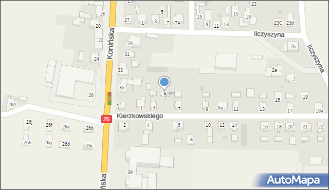 Skulsk, Kierzkowskiego Michała, 5, mapa Skulsk