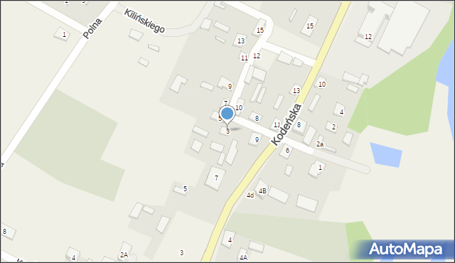 Sławatycze, Kilińskiego Jana, płk., 3, mapa Sławatycze