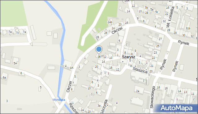 Słomniki, Kilińskiego Jana, płk., 16, mapa Słomniki