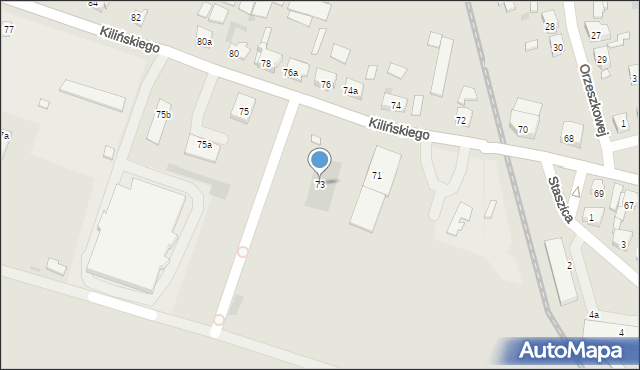 Śmigiel, Kilińskiego Jana, płk., 73, mapa Śmigiel