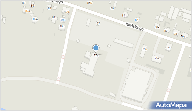 Śmigiel, Kilińskiego Jana, płk., 77a, mapa Śmigiel