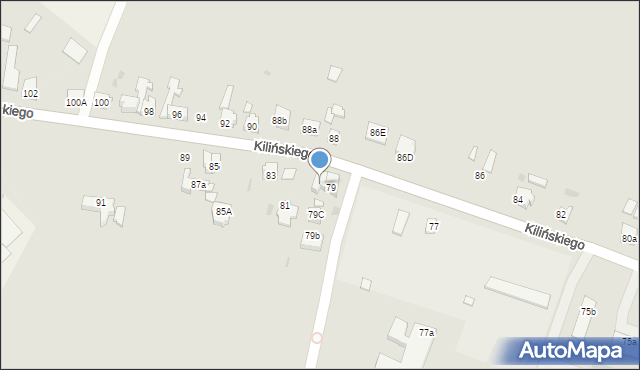 Śmigiel, Kilińskiego Jana, płk., 79a, mapa Śmigiel