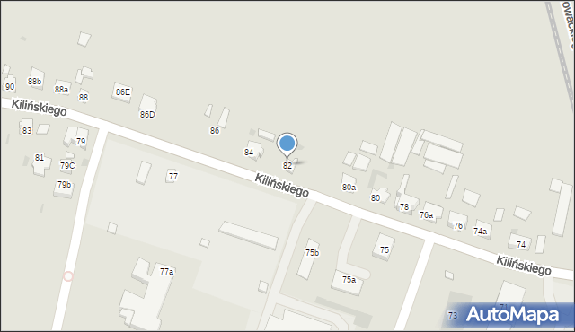 Śmigiel, Kilińskiego Jana, płk., 82, mapa Śmigiel