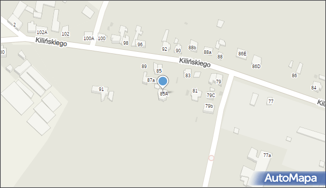 Śmigiel, Kilińskiego Jana, płk., 85A, mapa Śmigiel