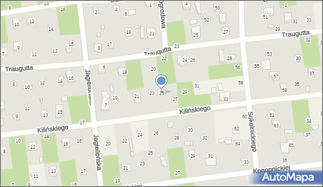 Sokolniki-Las, Kilińskiego Jana, płk., 25, mapa Sokolniki-Las