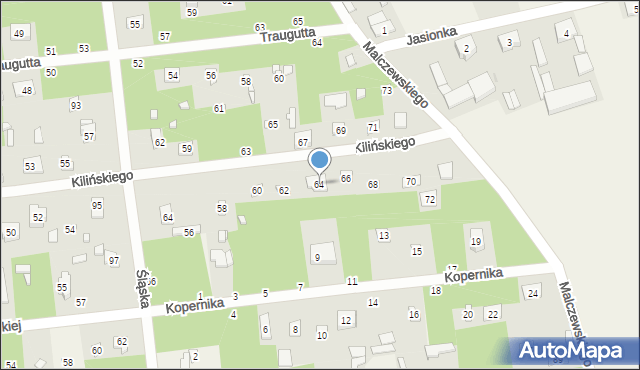 Sokolniki-Las, Kilińskiego Jana, płk., 64, mapa Sokolniki-Las
