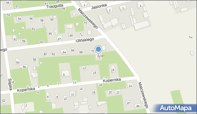 Sokolniki-Las, Kilińskiego Jana, płk., 72, mapa Sokolniki-Las